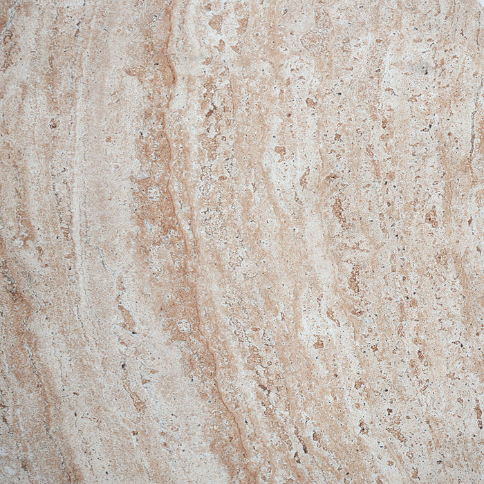 Travertine Lightweight Concrete Side Table For Indoor / Outdoor Use - Beige