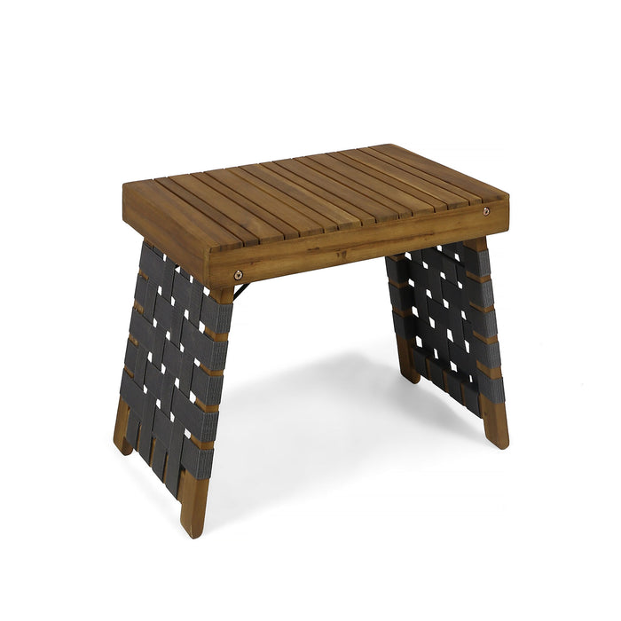 Outdoor Wooden Foldable Side Table - Teak