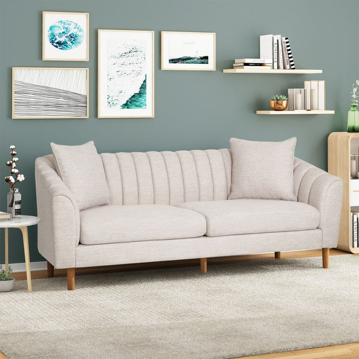 Contemporary 3 Seater Sofa With Accents