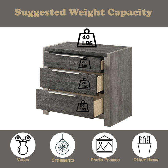 Jehoram - Nightstand - Gray