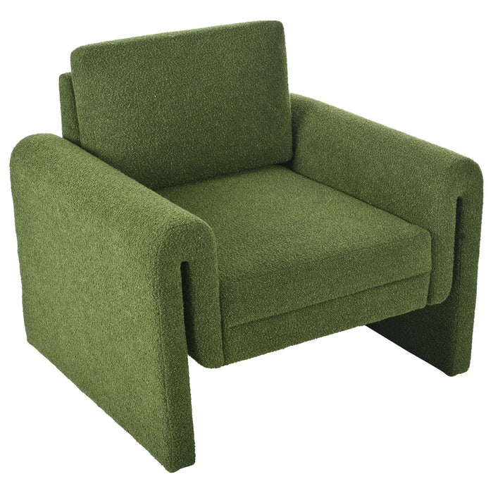 Modern Upholstered Accent Chair, Sturdy Support & Luxurious Comfort