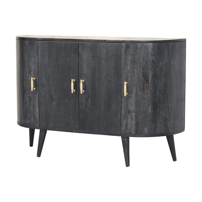 Quad - T Bar Cabinet - Ash Black