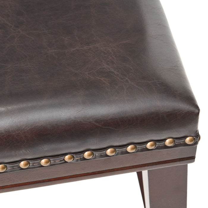 Elegant Saddle Stool With Curved Seat Comfort - Brown