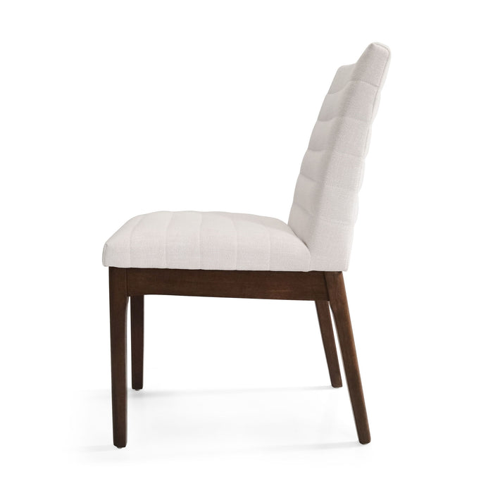 Upholstered Dining Chairs With Rubber Legs (Set of 2)