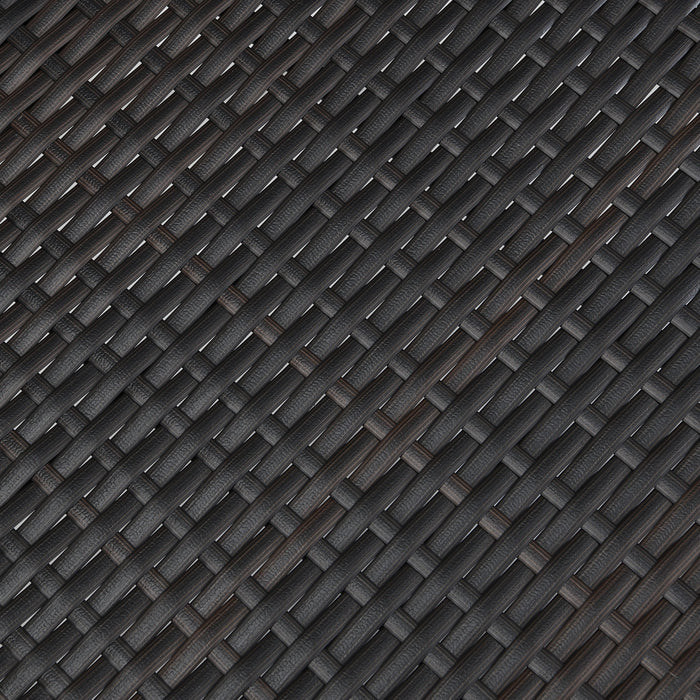 Outdoor Dining Chairs, Stackable Chairs With UV Resistant Frame (Set of 2) - Brown Multi