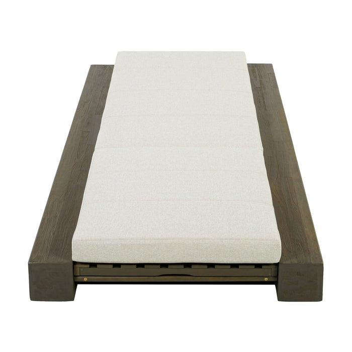 Outdoor Chaise Lounges With Water-Resistant Cushions, Adjustable Backrest