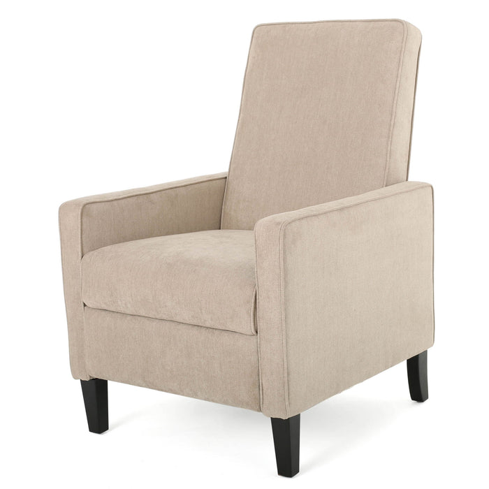 Minimalist Design Fabric Push Back Chair