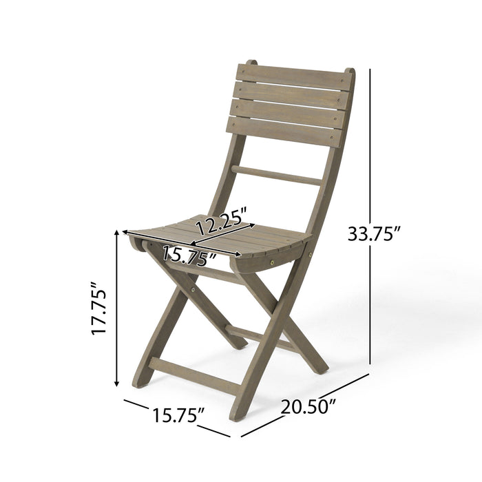 Positano - 4 Piece Foldable Chair - Gray