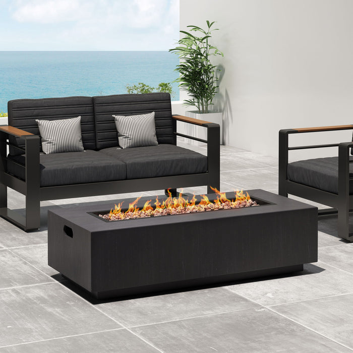 Modern Rectangle Fire Table 50, 000 Btu