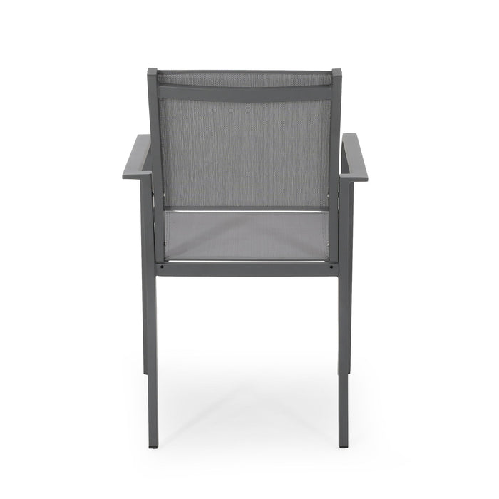 Waterfal - Outdoor Aluminum Dining Chair With Mesh Seat (Set of 2)