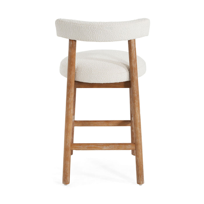 Counter Stool For Kitchen, Dining & Cafe (Set of 2) - Natural / Beige