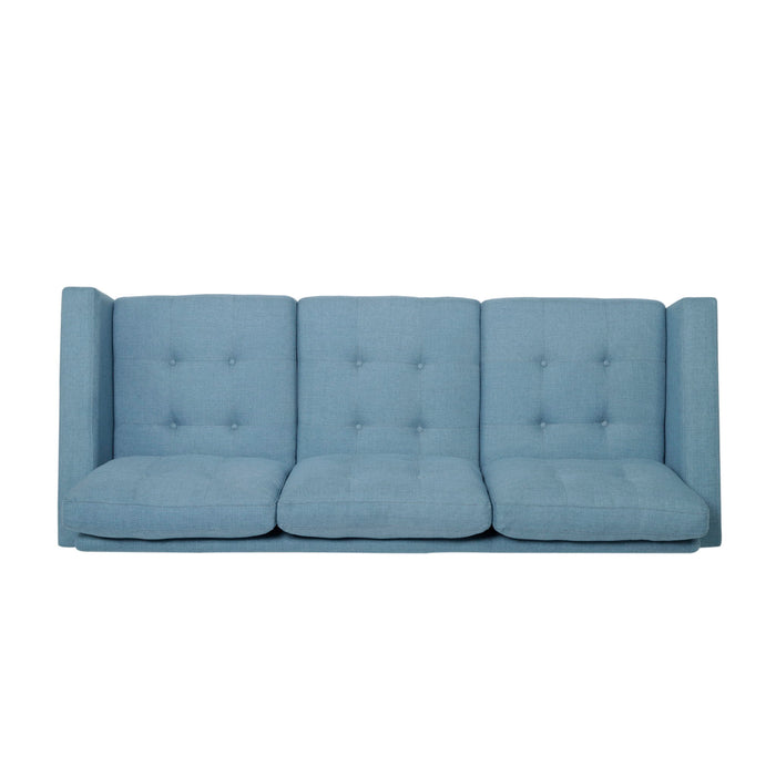 Jenny - Contemporary Tufted Fabric 3 Seater Sofa