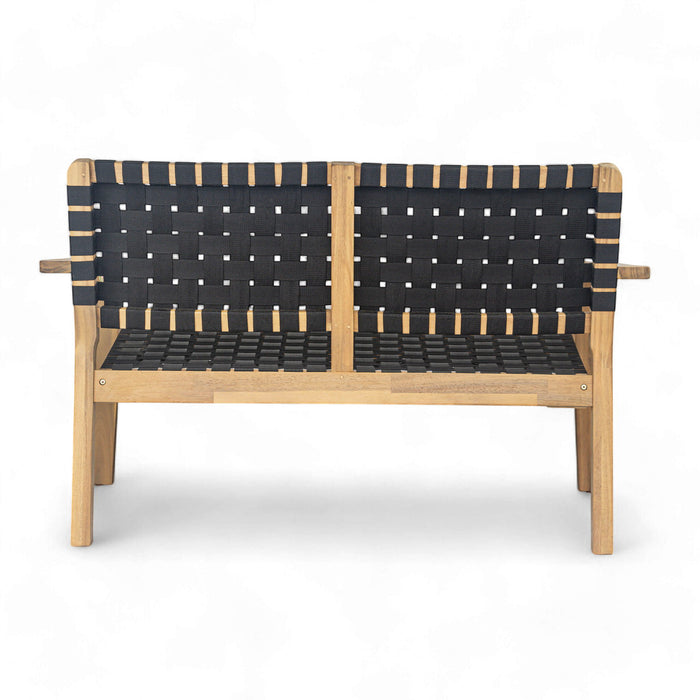 Woven Rope Outdoor Deep Seating Porch Loveseat For Garden