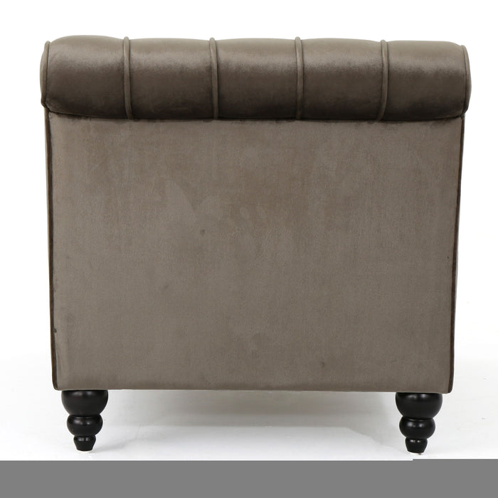 Ethereala - Upholstered Chaise Lounge With Button Tufted