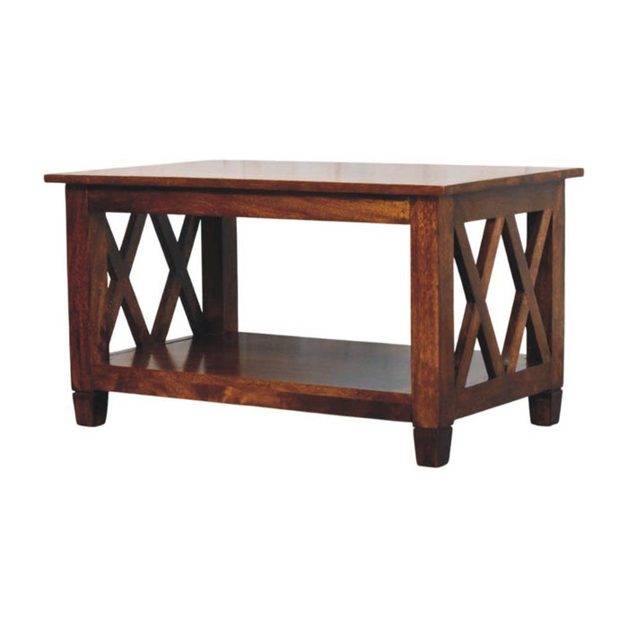 Belmont - X Frame Coffee Table - Brown