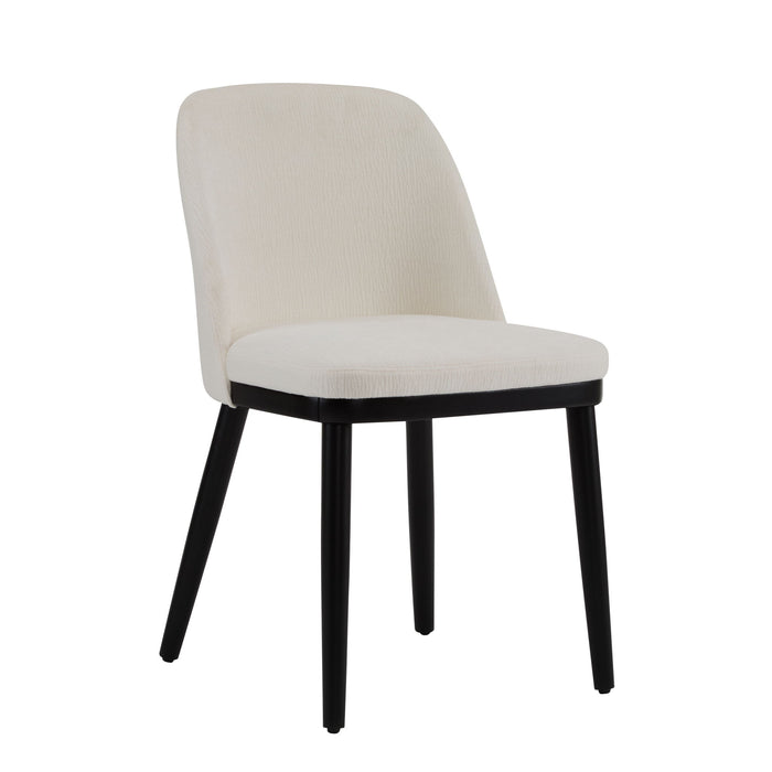 Modern Dining Chair With Curved Backrest