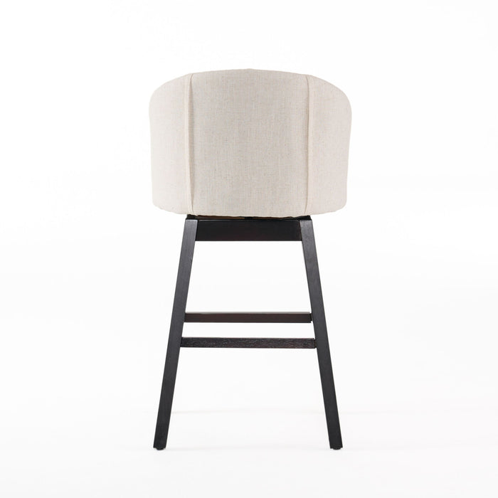 360 Degree Swivel Bar Stool With Stunning Nailhead Trim (Set of 2)