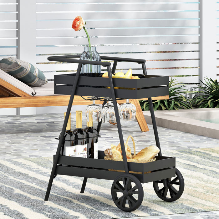 Industrial Bar Cart - Black