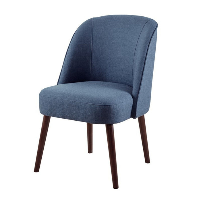 Bexley - Rounded Back Dining Chair With Wraparound Back - Blue
