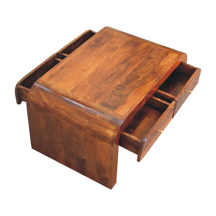 Darcy - Coffee Table, 2 Drawer - Chestnut