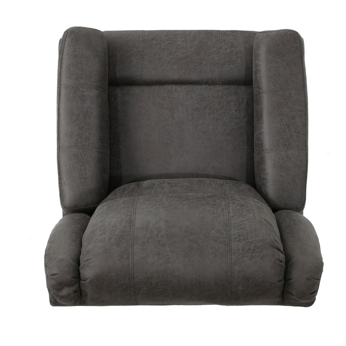 Contemporary Glider Recliner With Swivel Function