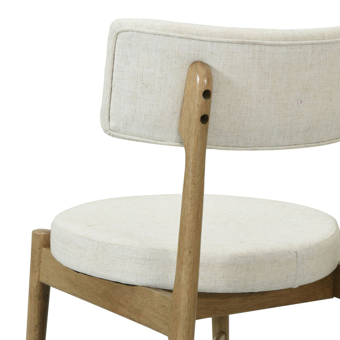 Mid Century Modern Counter Stools, Fabric Upholstered Chairs