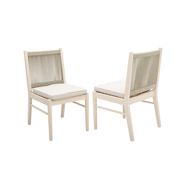 Cordoba - Dining Chair (Set of 2) Comfortable Armless Chairs - Beige
