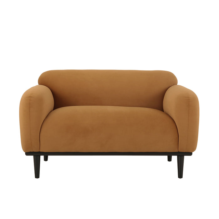 Sway - Upholstered Loveseat With Wood Legs And Round Arms