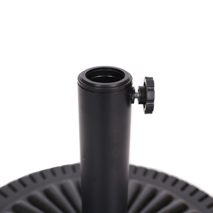 Resin Umbrella Base - Black Rock