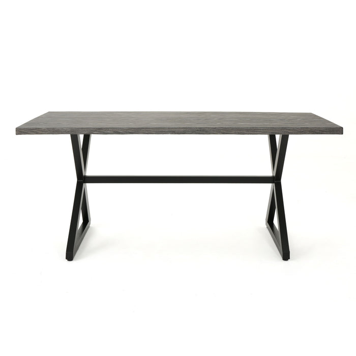 Rolando - Outdoor Aluminum Dining Table With Steel Frame
