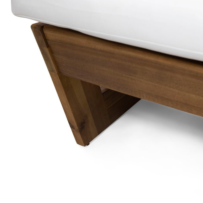 Acacia Wood Outdoor Club Chair With Cushions