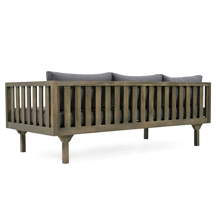 Claremont - 3 Seater Daybed Teak Acacia Wood Water Resistant Cushions