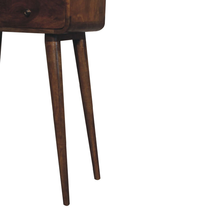 Solid Wood Curved Console Table