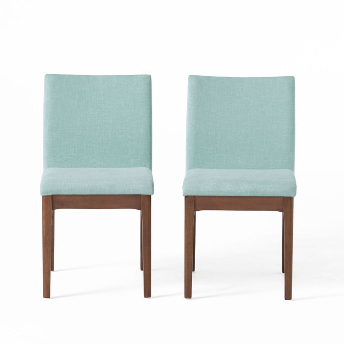 Contemporary Dining Chair SetWith Upholstered Fabric