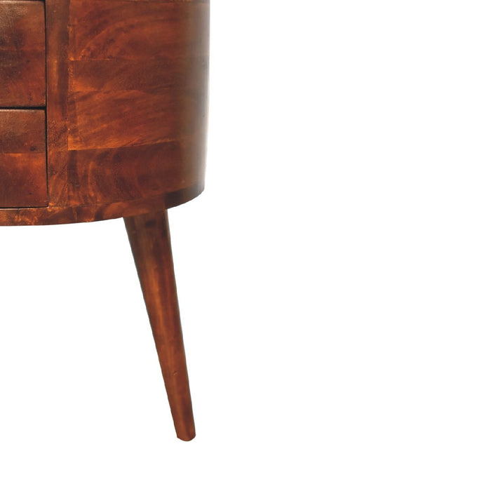 Odyssey - Tripod Bedside Table - Chestnut