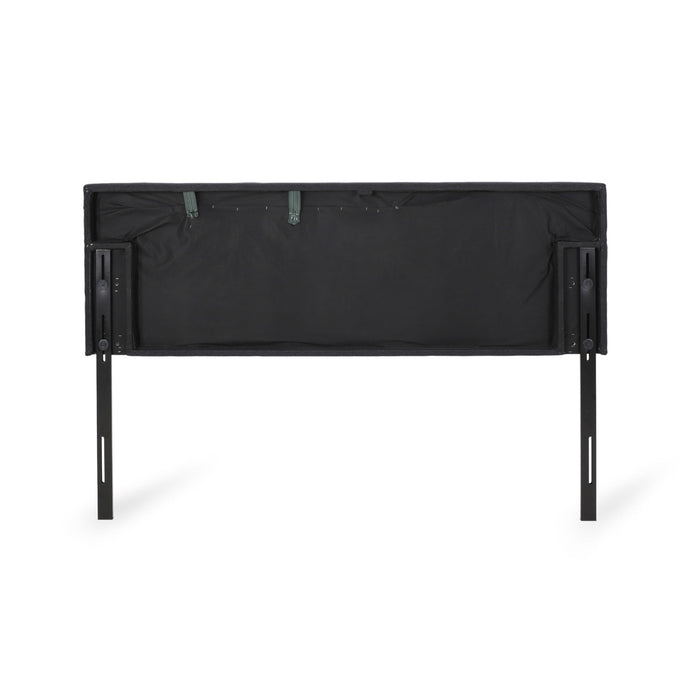 Marakesh - Contemporary Fabric Upholstered King / California King Headboard - Black