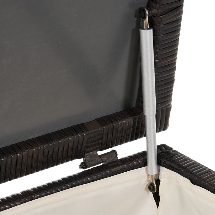 Blake - Wicker Cushion Box - Brown Multi