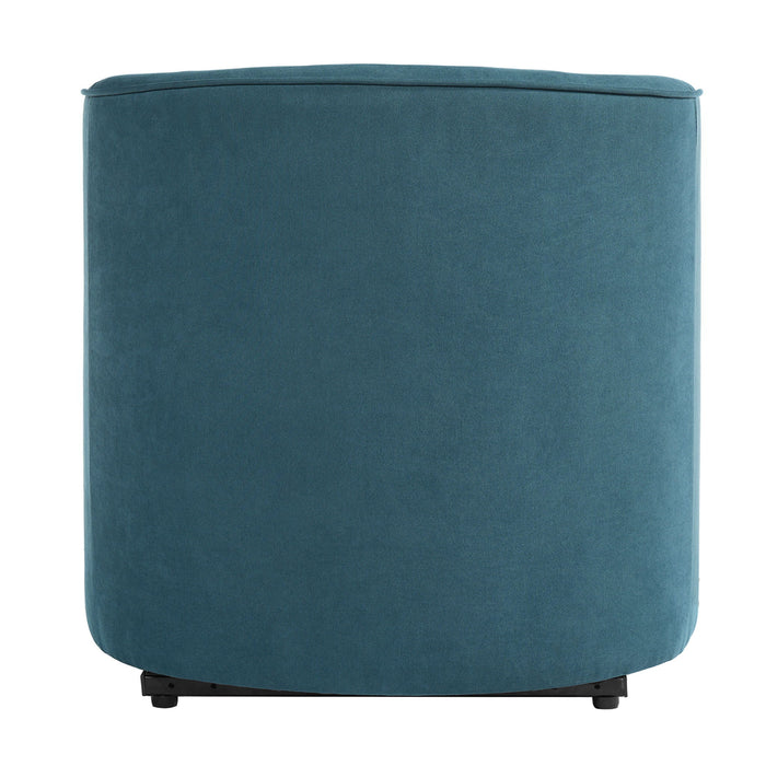 Power Lift Recliner Barrel Shape Reclining Chair With Footrest And Side Pocket