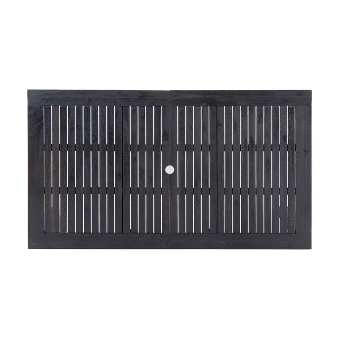 Outdoor Expandable Dining Table With Square Legs