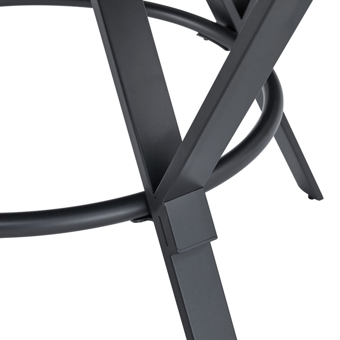 Contemporary Indoor Dining Set With Metal Legs, Birch, And Metal - Black / Natural