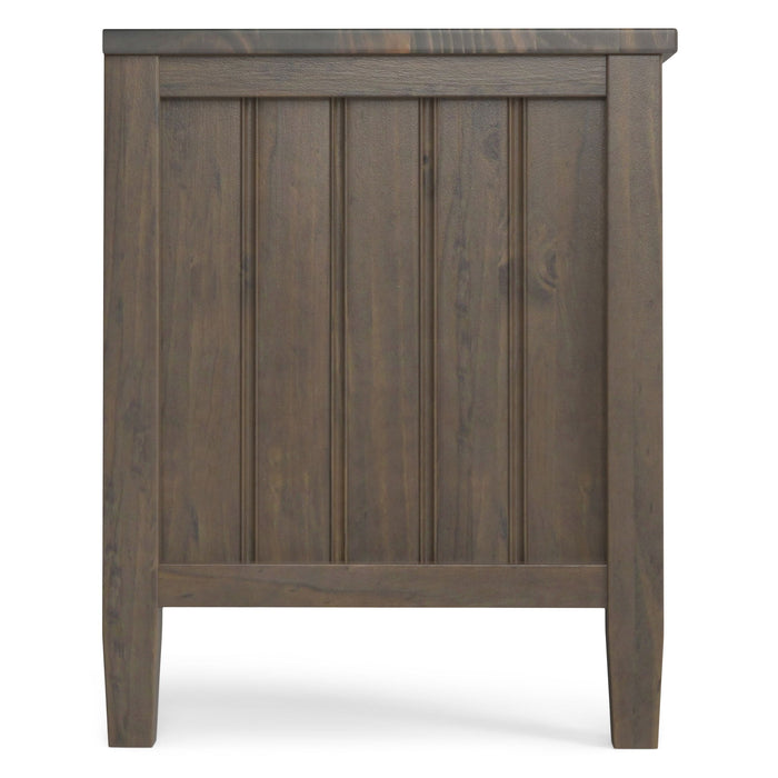 Lev - Low TV Stand - Smoky Brown