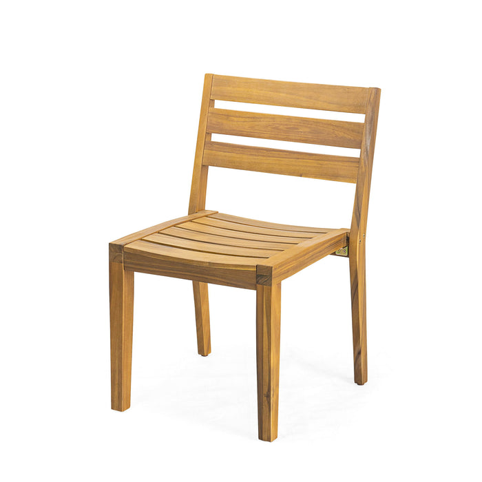 Outdoor 7 Pieces Rustic Patio Dining Set - Teak