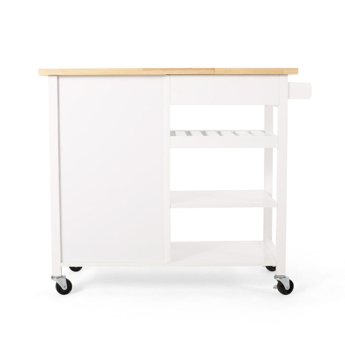 Contemporary Design Kitchen Cart With Wheels