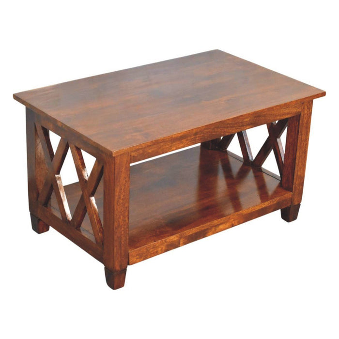 Belmont - X Frame Coffee Table - Brown