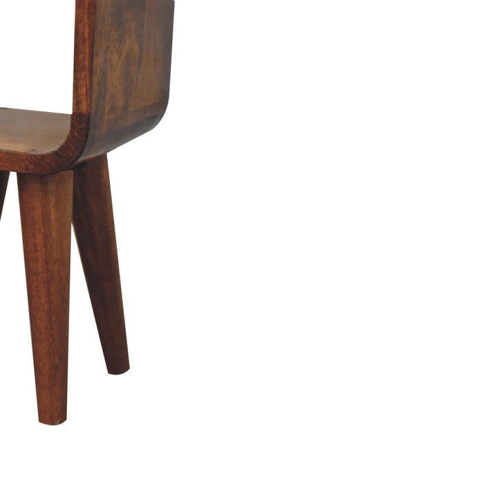 Minimalist Open Curved Nightstand