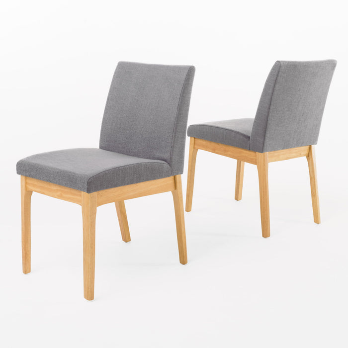 Contemporary Dining Chair SetWith Upholstered Fabric