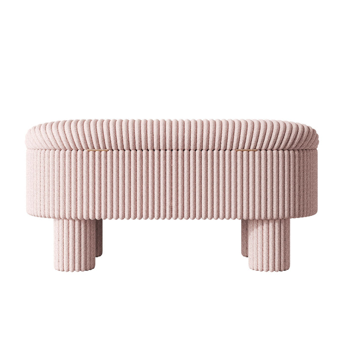 Storage Ottoman Upholstered Bench With Lift Top Storage For Bedroom