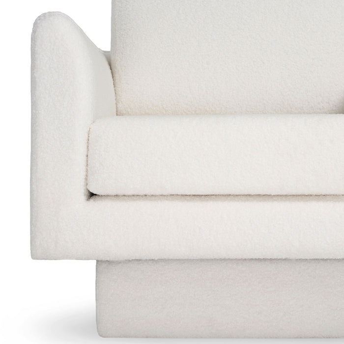 360° Modern Swivel Accent Chair Round Armchair, Thick Padded Single Lounge Sofa Upholstered Comfy