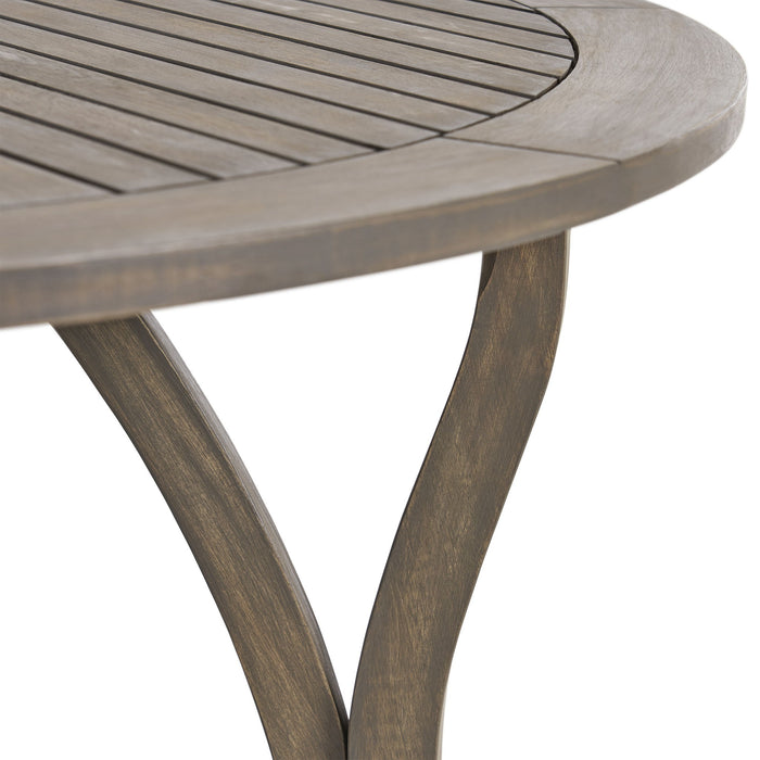 Hermosa - Outdoor Acacia Wood Table Circular Design