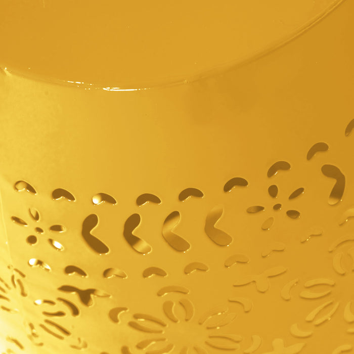 12" Outdoor Lace Cut Side Table